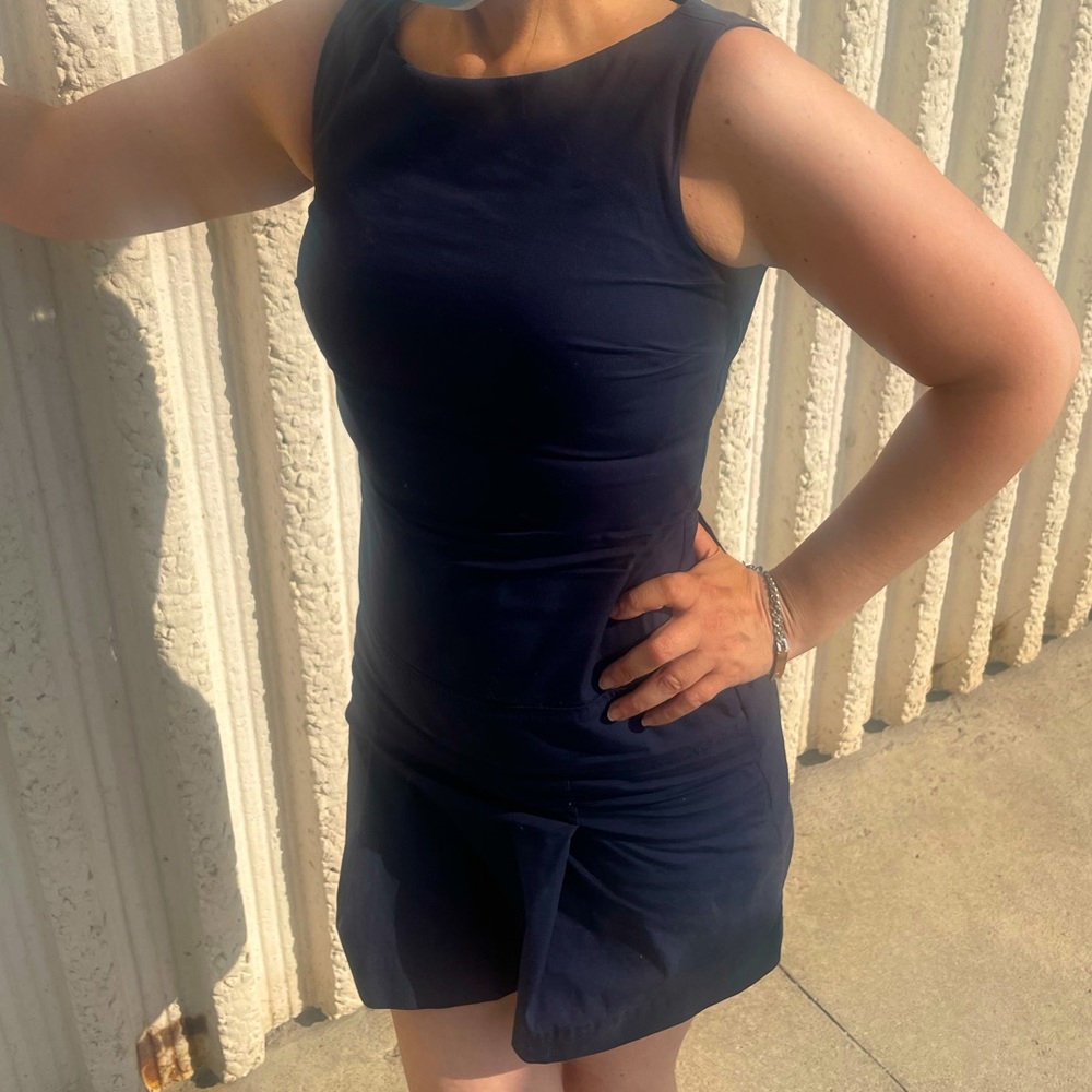 Jacob Navy Blue Sleeveless Sheath Dress